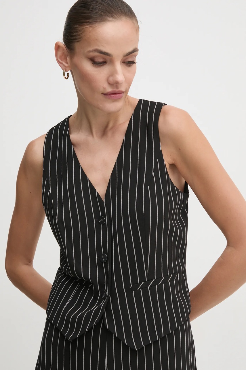 Комбінезон Dkny колір чорний декольте трикутник DD4GDA53 