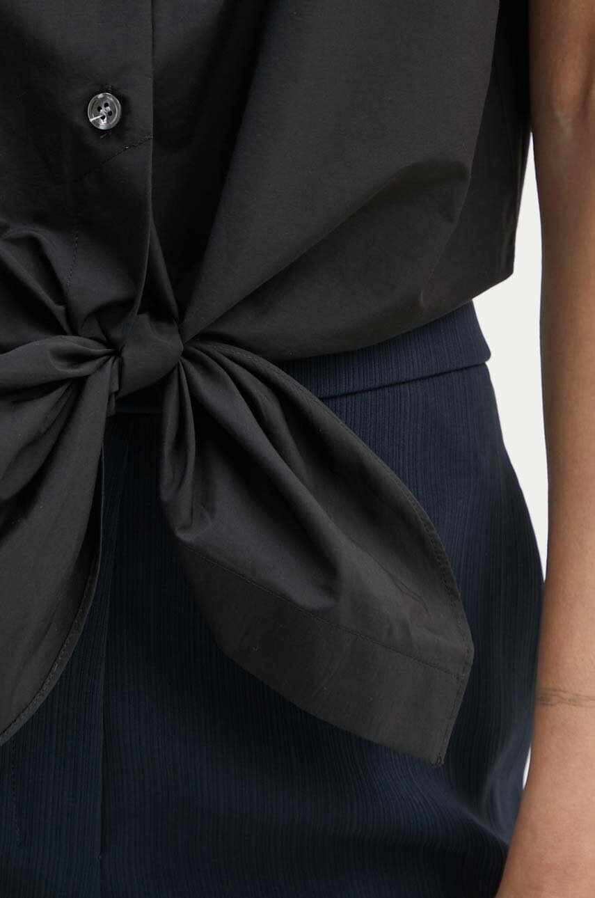 Πουκάμισο Theory χρώμα: μαύρο, O0504508 φωτογραφία