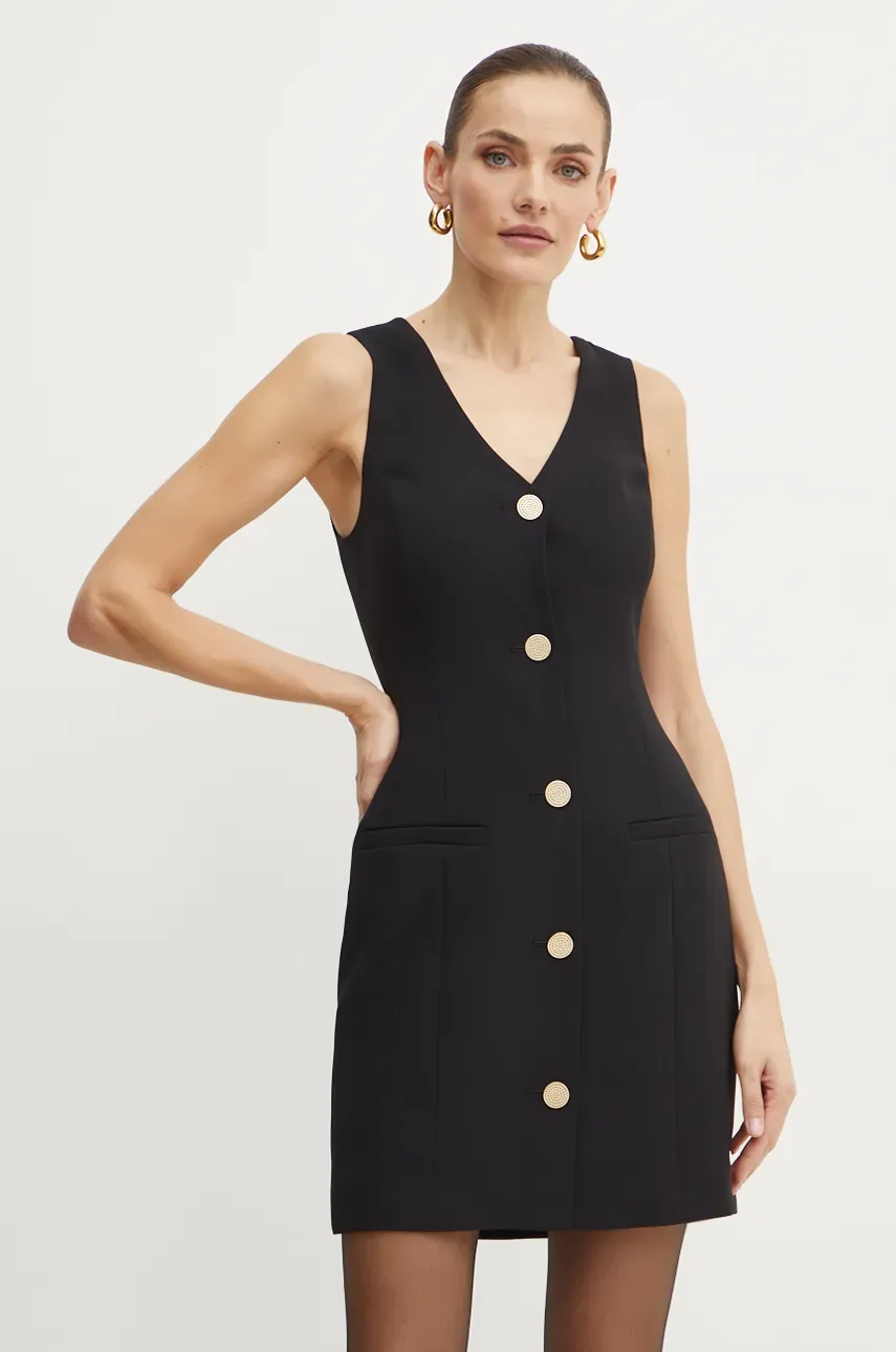 Armani Exchange rochie culoarea negru, mini, mulată, 6DYA34 YN4YZ