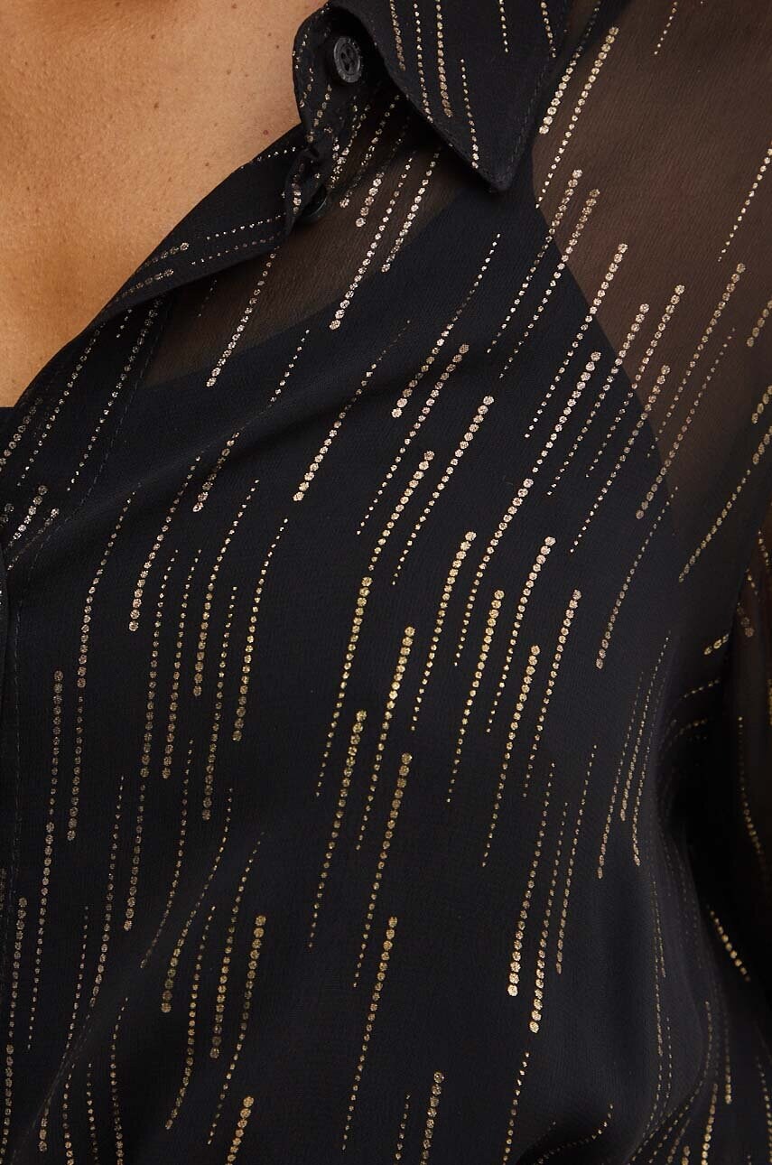 Сукня Armani Exchange колір чорний midi розкльошена 6DYA44 YN2VZ