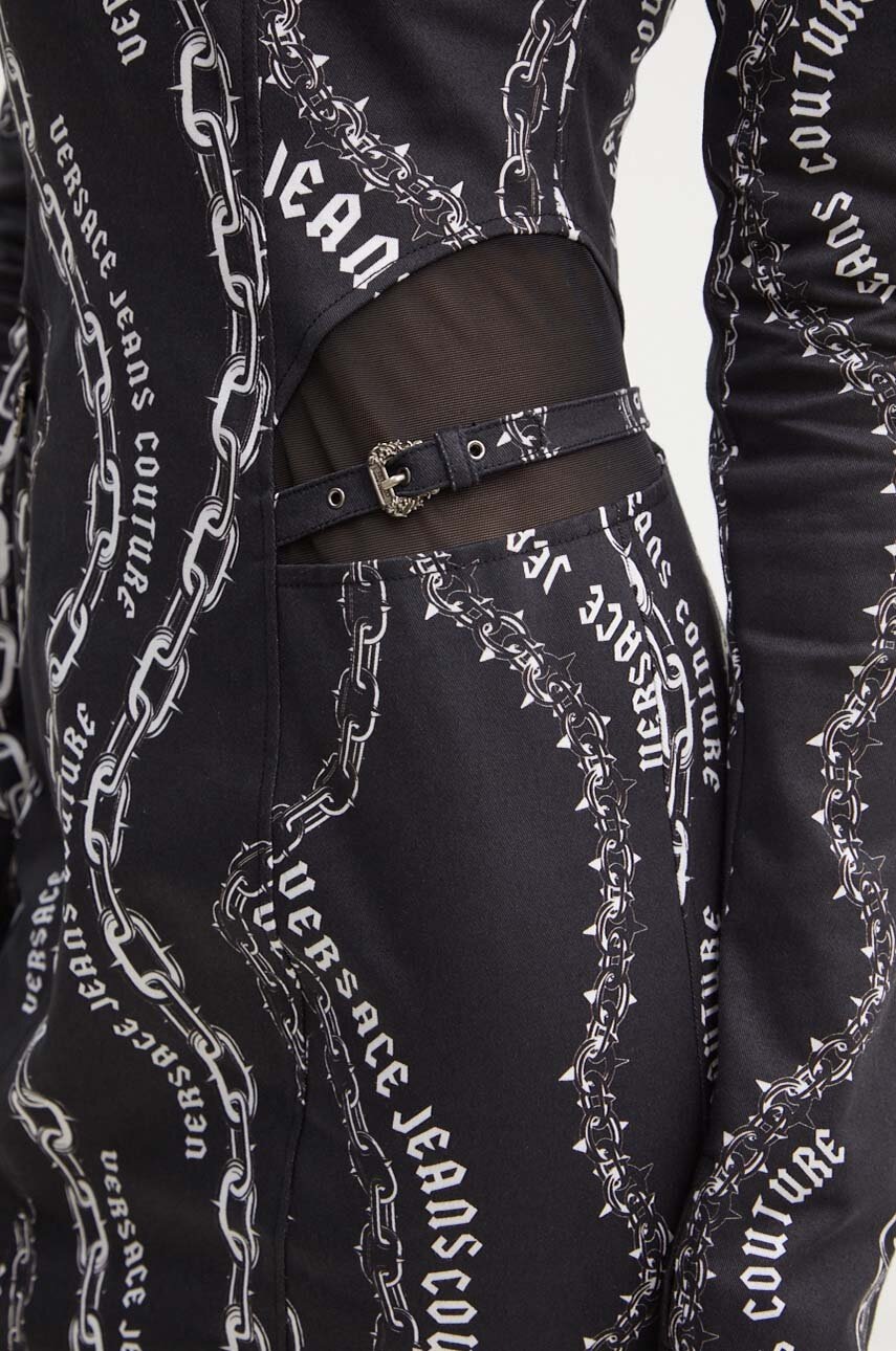 Сукня Versace Jeans Couture колір чорний mini облягаюча 77HAO915 NS518