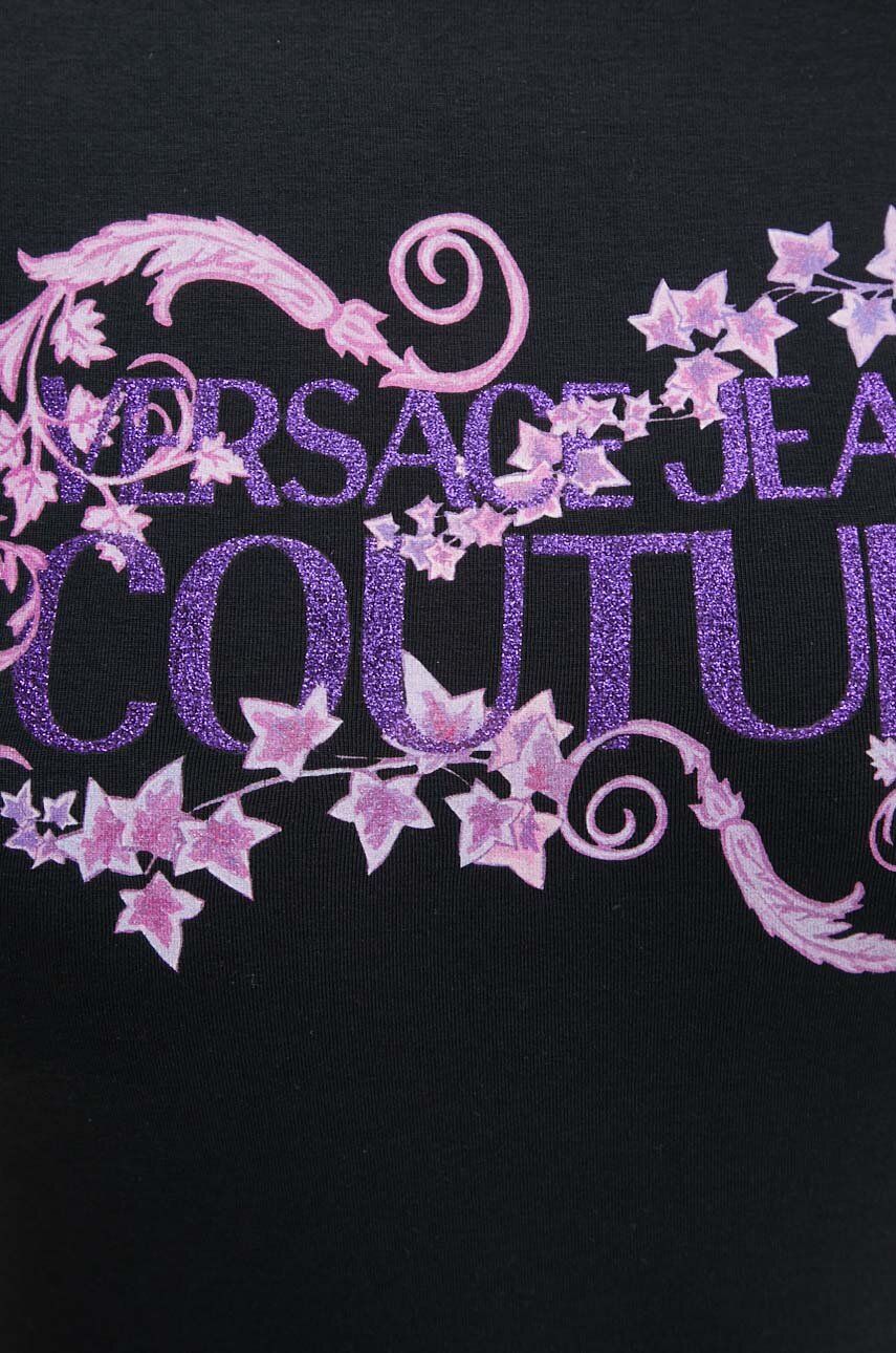 Сукня Versace Jeans Couture колір чорний mini облягаюча 77HAOE06 CJ02E