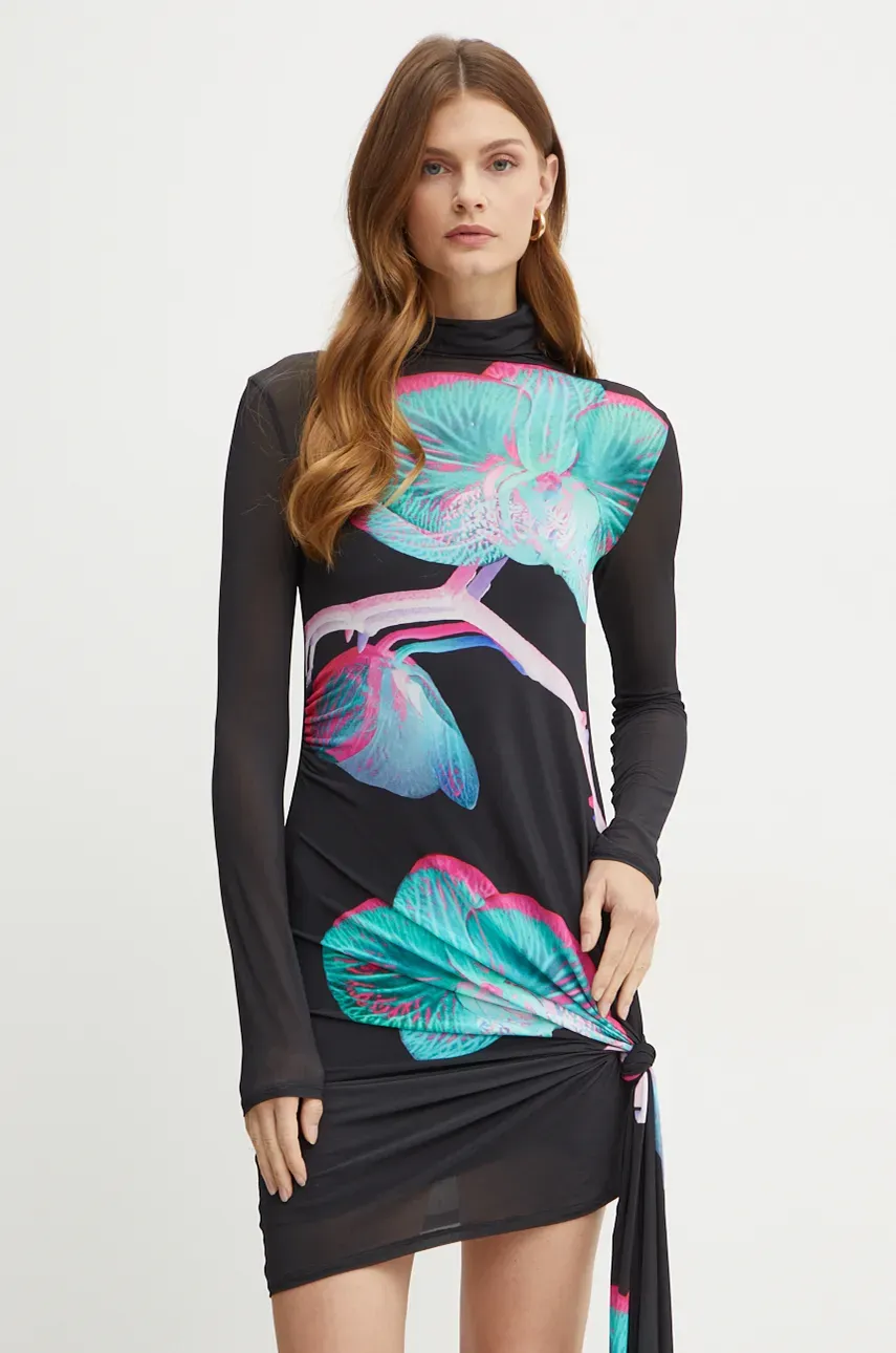 Платье Patrizia Pepe цвет чёрный mini облегающее 2A2826 J233 Платье Patrizia Pepe цвет чёрный mini облегающее 2A2826 J233