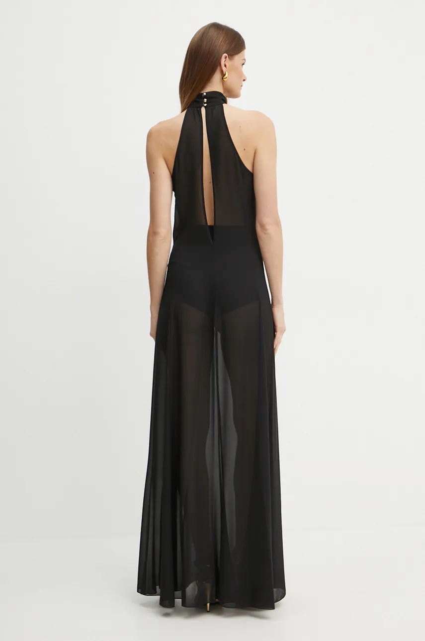 Платье Patrizia Pepe цвет чёрный maxi расклешённое 2A2857 A501 Платье Patrizia Pepe цвет чёрный maxi расклешённое 2A2857 A501