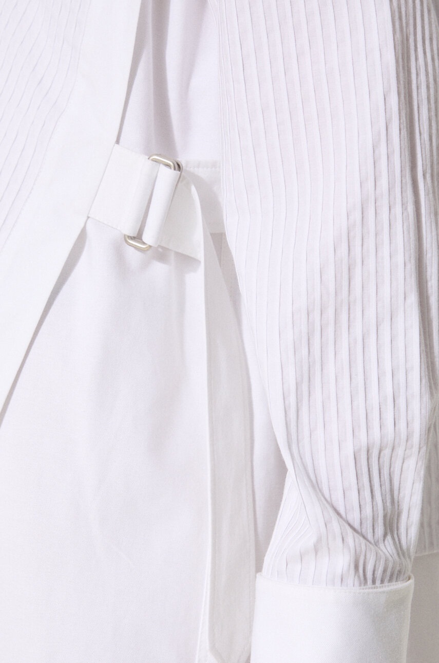 Бавовняна сукня Kenzo Oxford Knee Shirting Dress колір білий mini пряма FE62RO2919LO.01