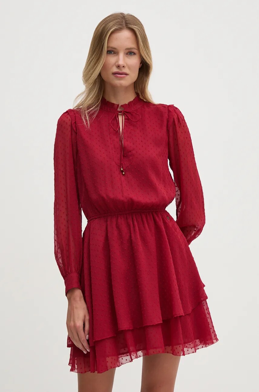 Сукня Pepe Jeans OTTO колір червоний mini розкльошена PL953612