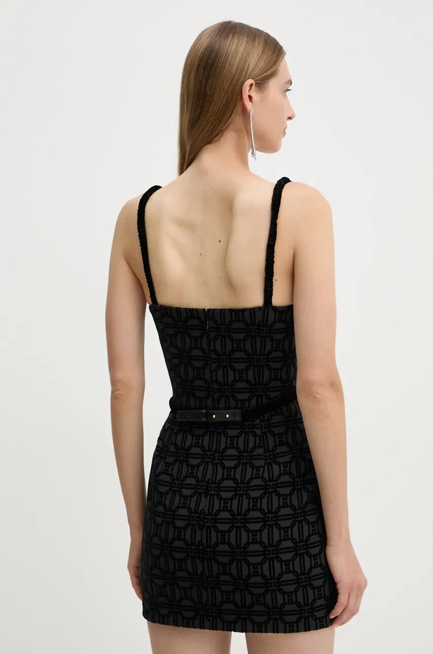 Сукня Elisabetta Franchi колір чорний mini облягаюча AB70847E2