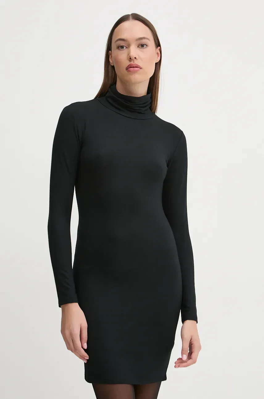 Superdry rochie culoarea negru, mini, mulată, W8011765A-02A