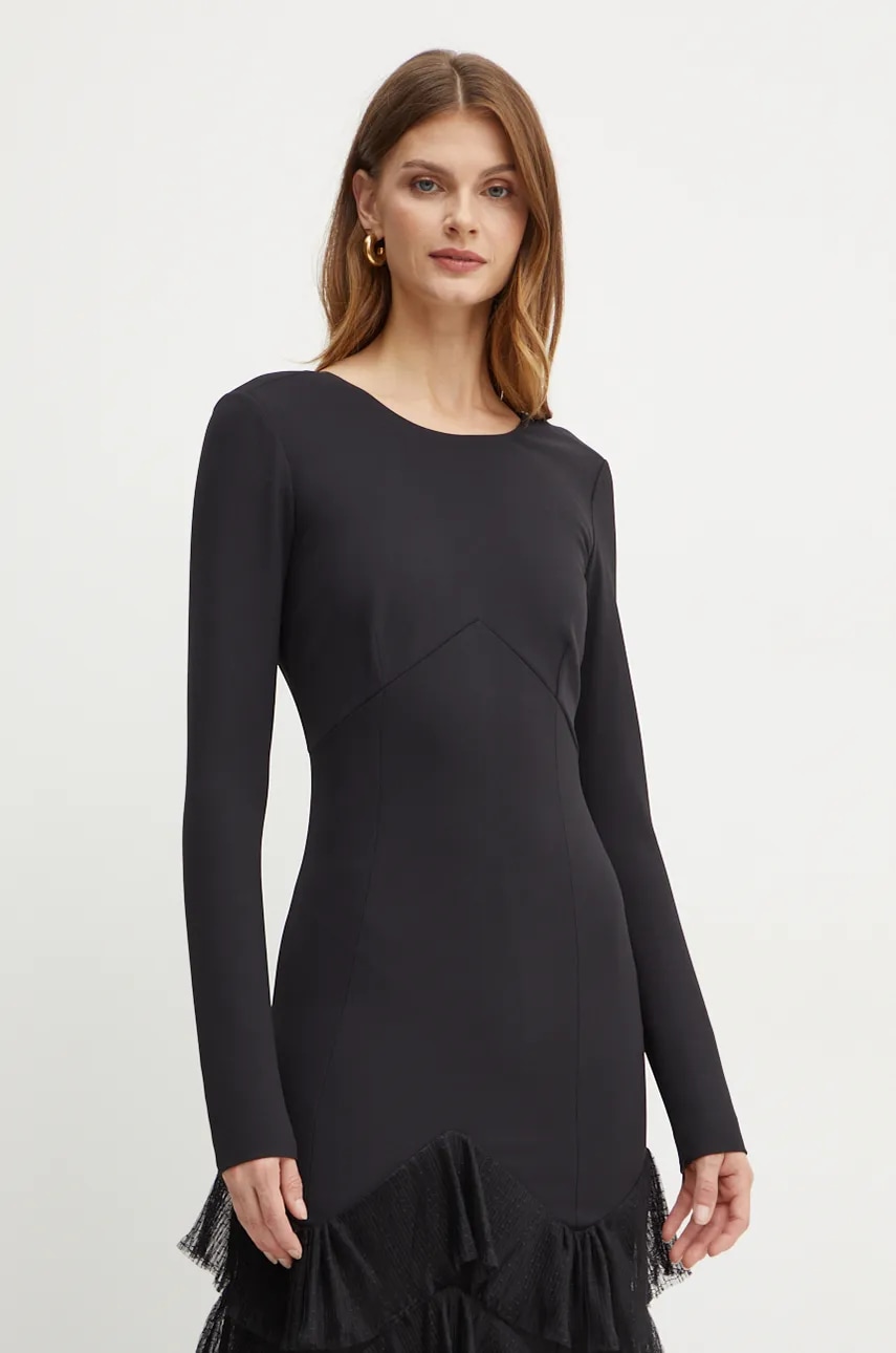 Платье Twinset цвет чёрный maxi расклешённое 242TT2300 Платье Twinset цвет чёрный maxi расклешённое 242TT2300