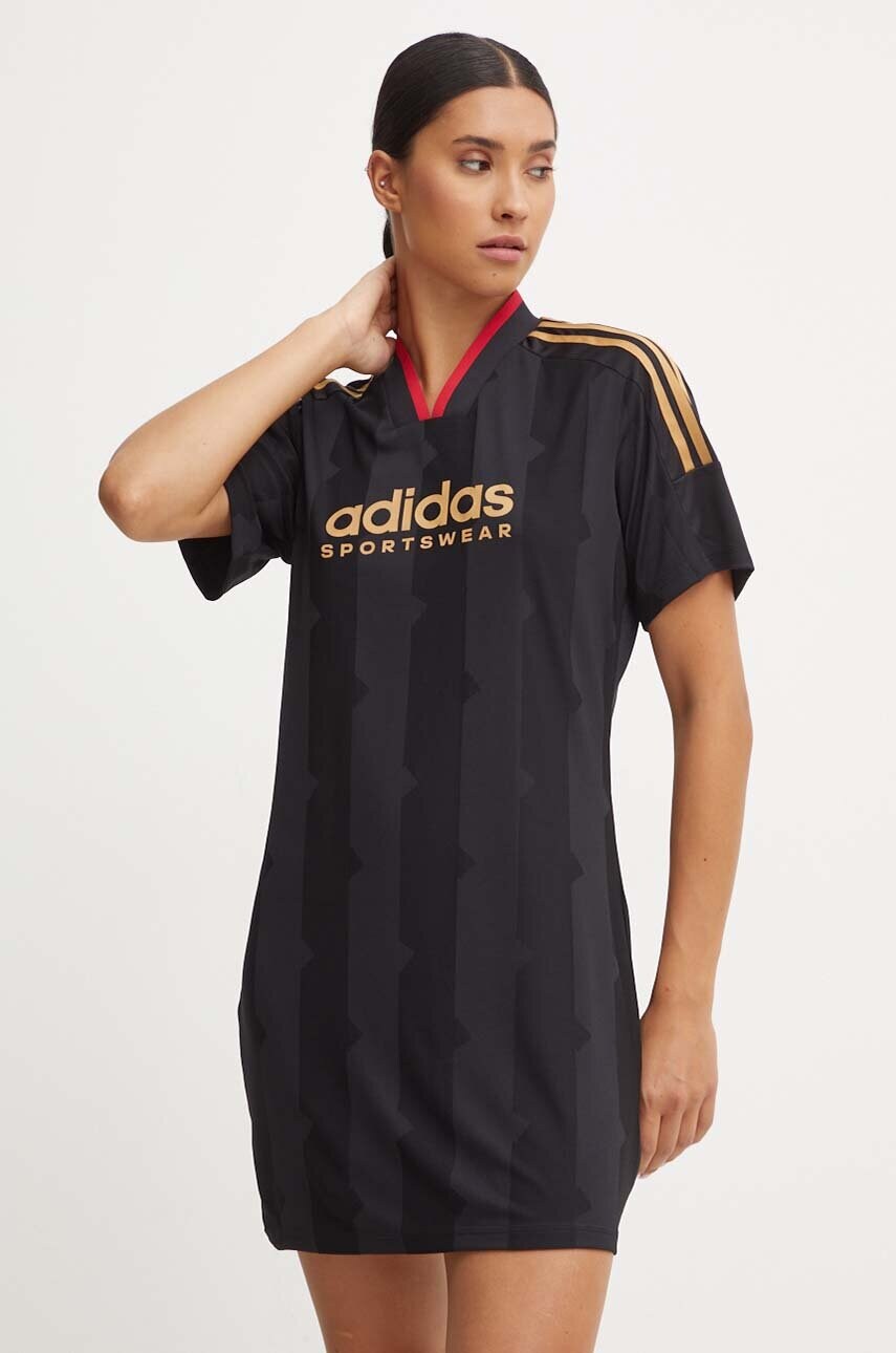 Сукня adidas Tiro колір чорний mini пряма JG1324