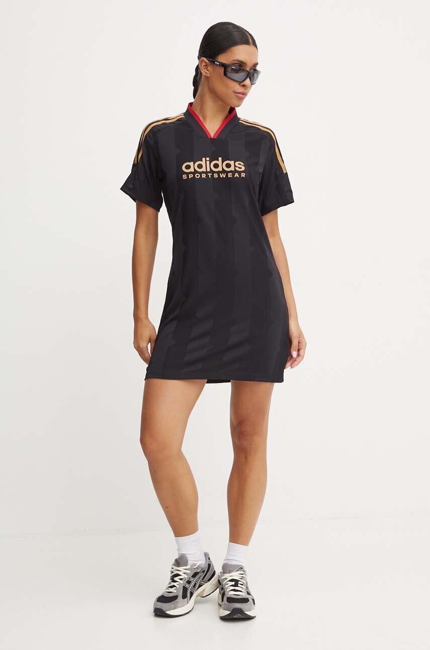 Сукня adidas Tiro колір чорний mini пряма JG1324