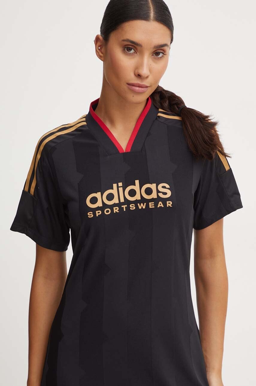 Сукня adidas Tiro колір чорний mini пряма JG1324