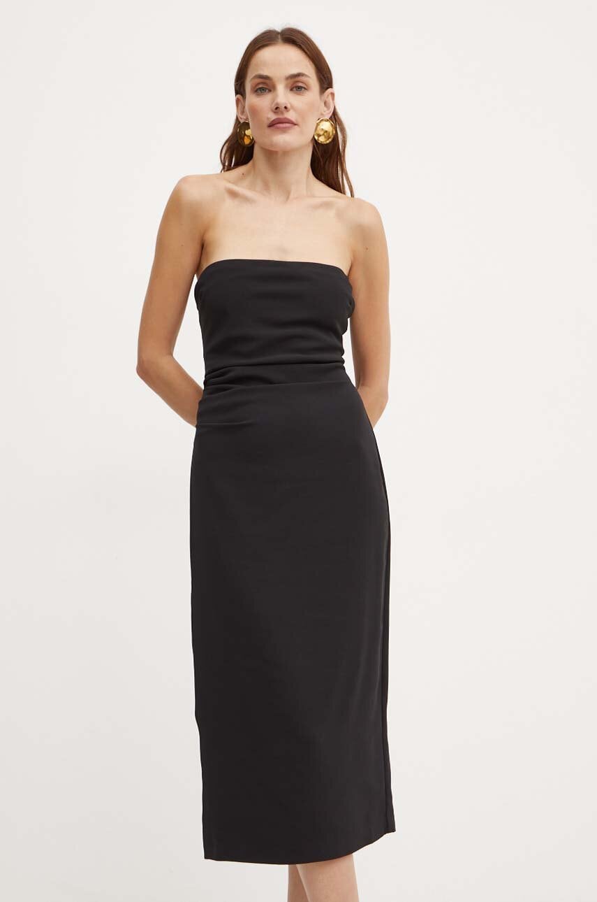 Bardot rochie WINSLOW culoarea negru, mini, mulata, 59326DB Bardot rochie WINSLOW culoarea negru, mini, mulata, 59326DB