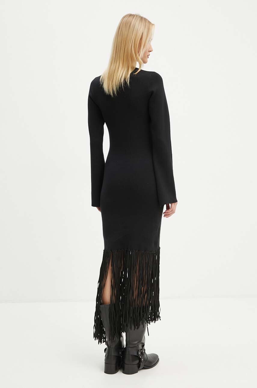 Φόρεμα MUNTHE TOADY χρώμα: μαύρο, 243134024376 φωτογραφία