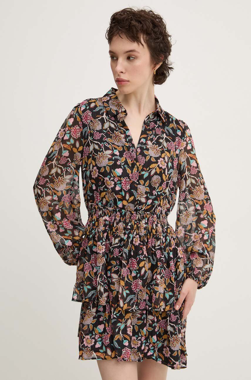 Desigual rochie SANDALO culoarea negru, mini, evazată, 24WWVW68