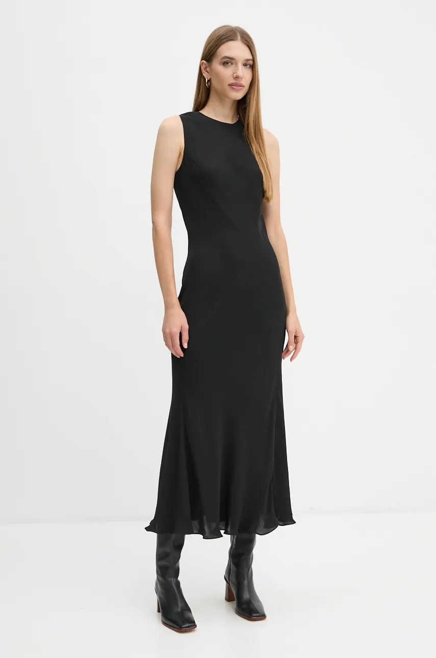 

Рокля Calvin Klein в черно дълга разкроена K20K207689, Черен