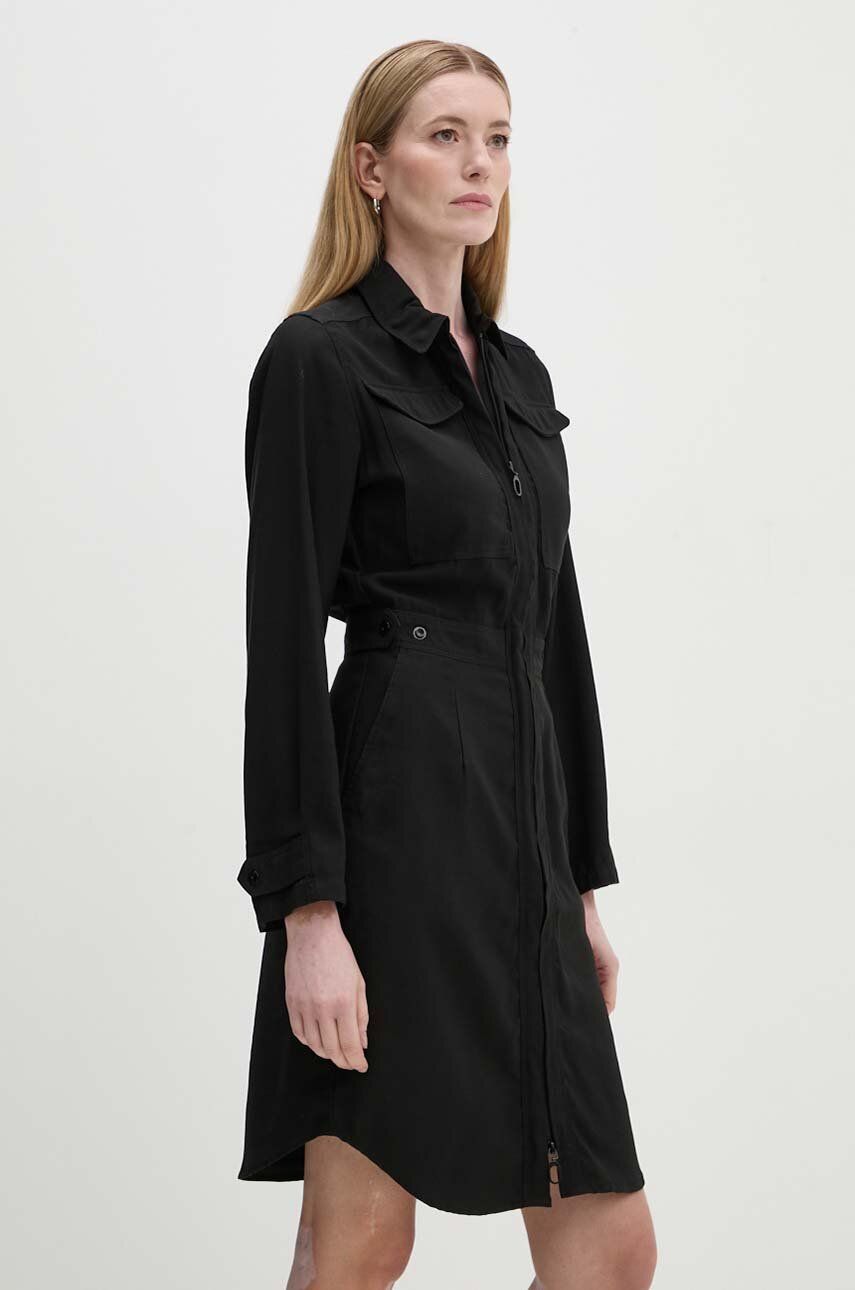 G-Star rochie culoarea negru, mini, evazată, D25248-D522