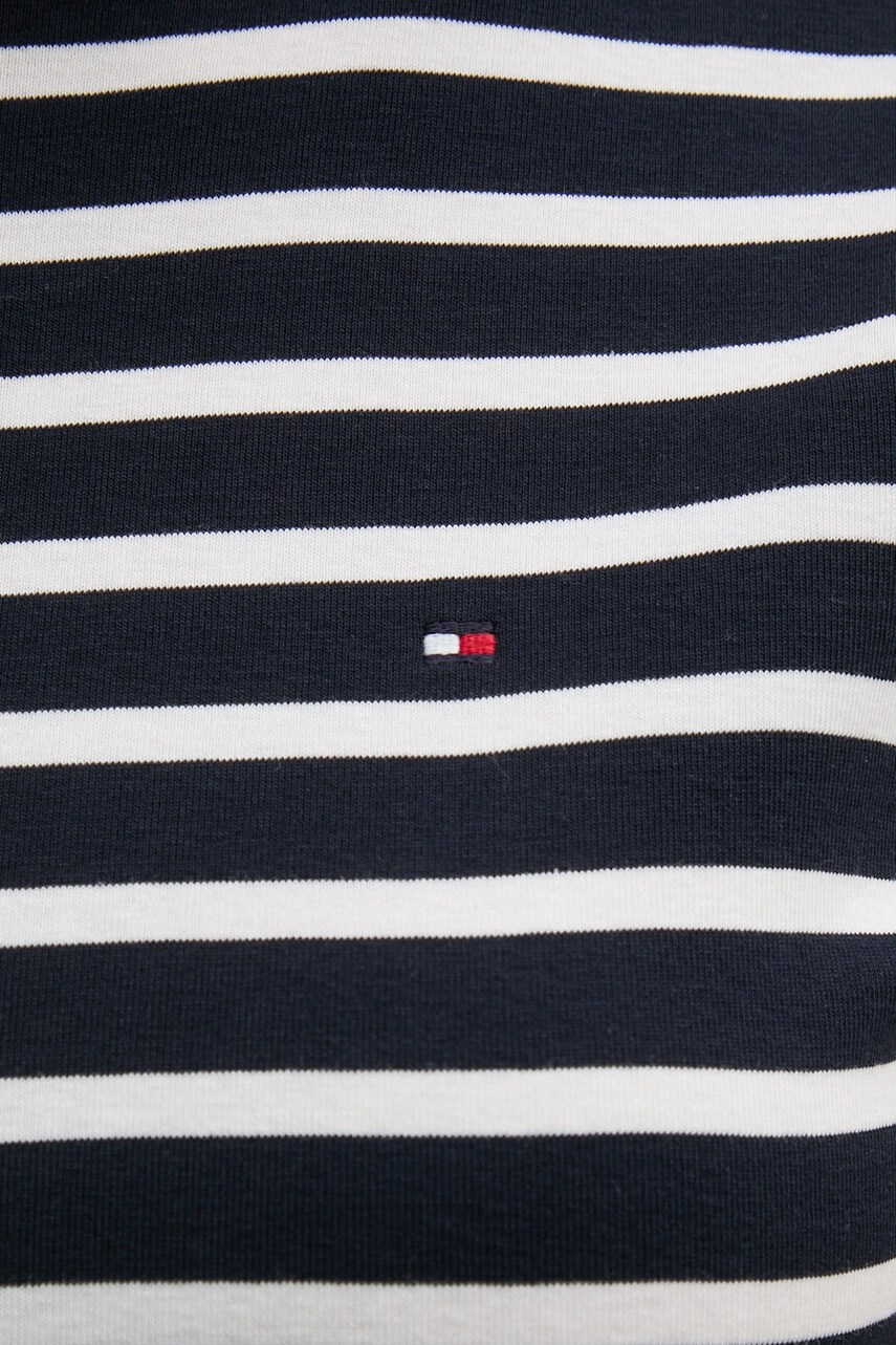 Бавовняна сукня Tommy Hilfiger колір синій mini розкльошена WW0WW42918