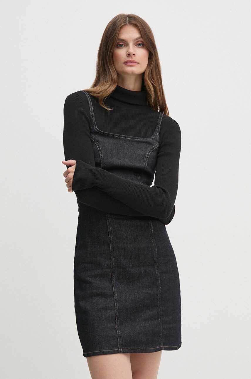 Calvin Klein Jeans farmerruha sötétkék, mini, harang alakú, J20J223980 termék 2. képe
