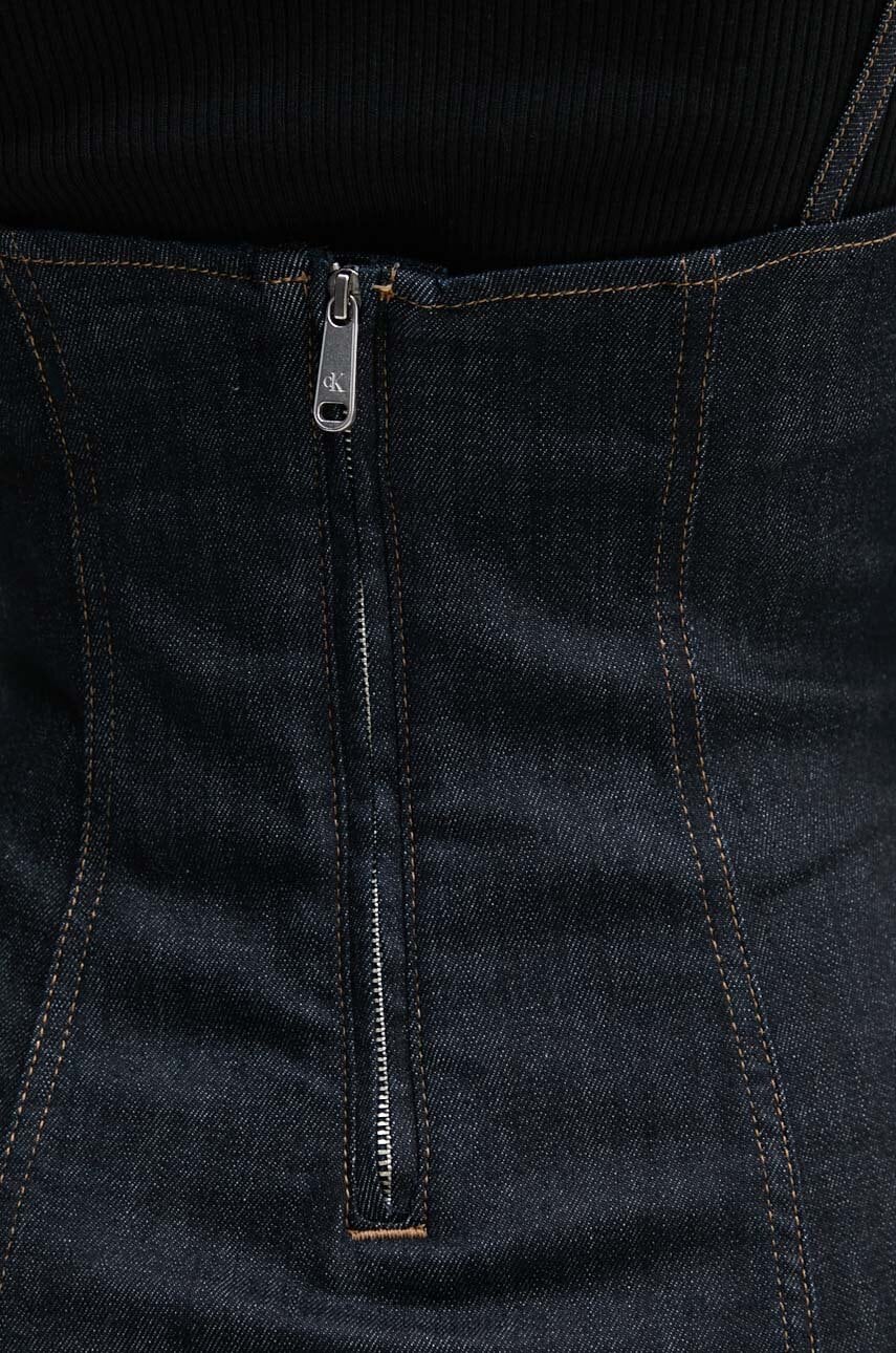 Джинсова сукня Calvin Klein Jeans колір синій mini розкльошена J20J223980