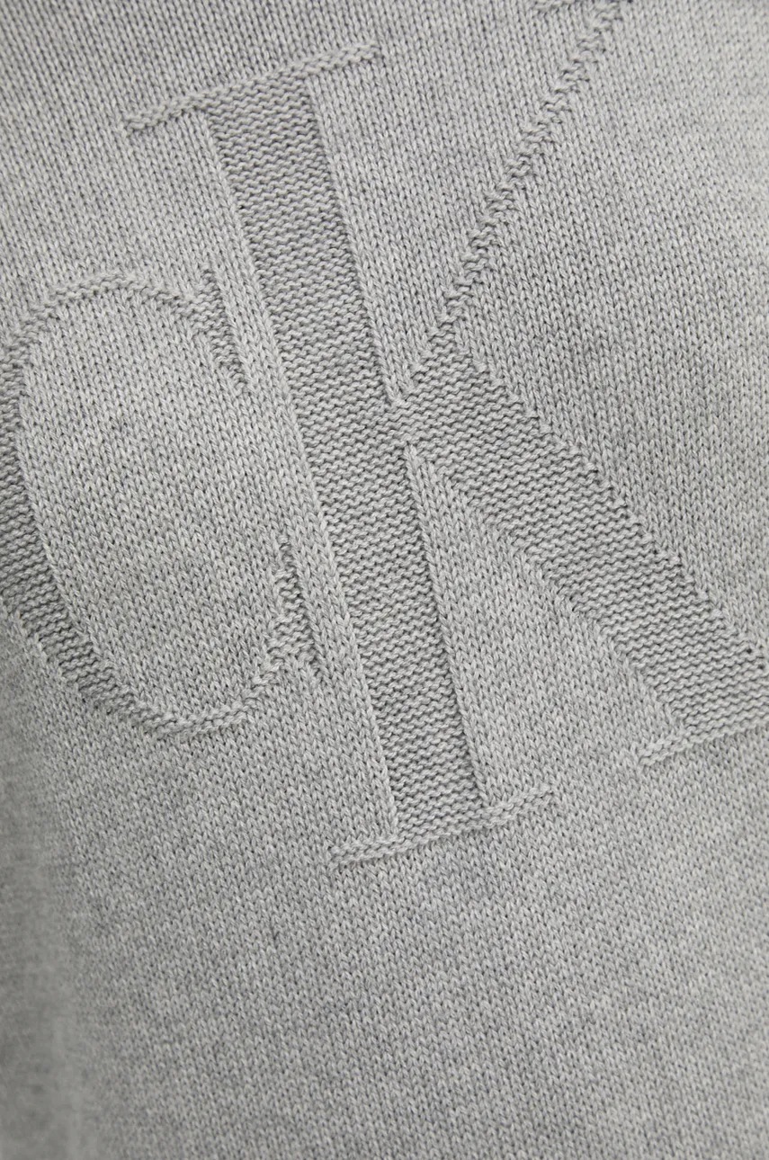 Сукня з домішкою вовни Calvin Klein Jeans колір сірий mini oversize J20J224923