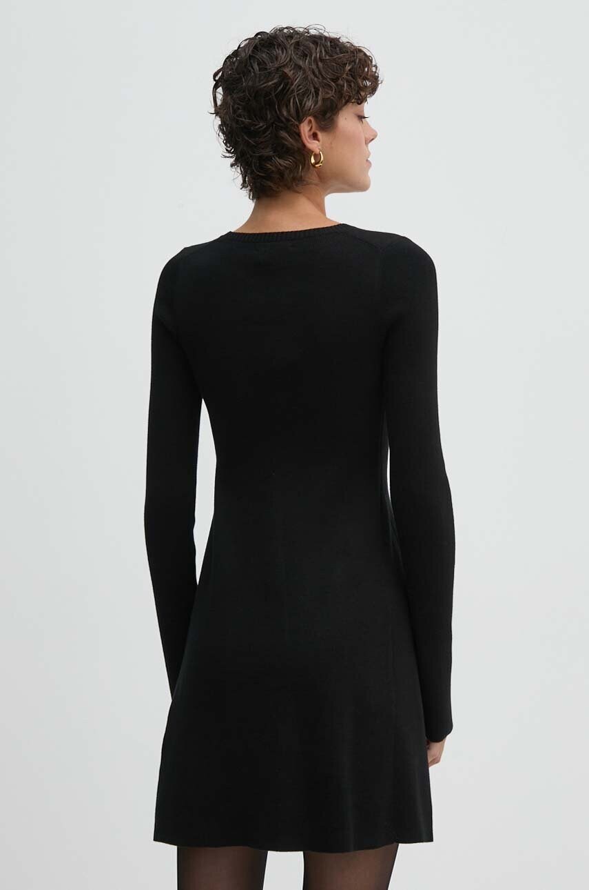 Calvin Klein Jeans pamut ruha fekete, mini, harang alakú, J20J224156 termék 2. képe