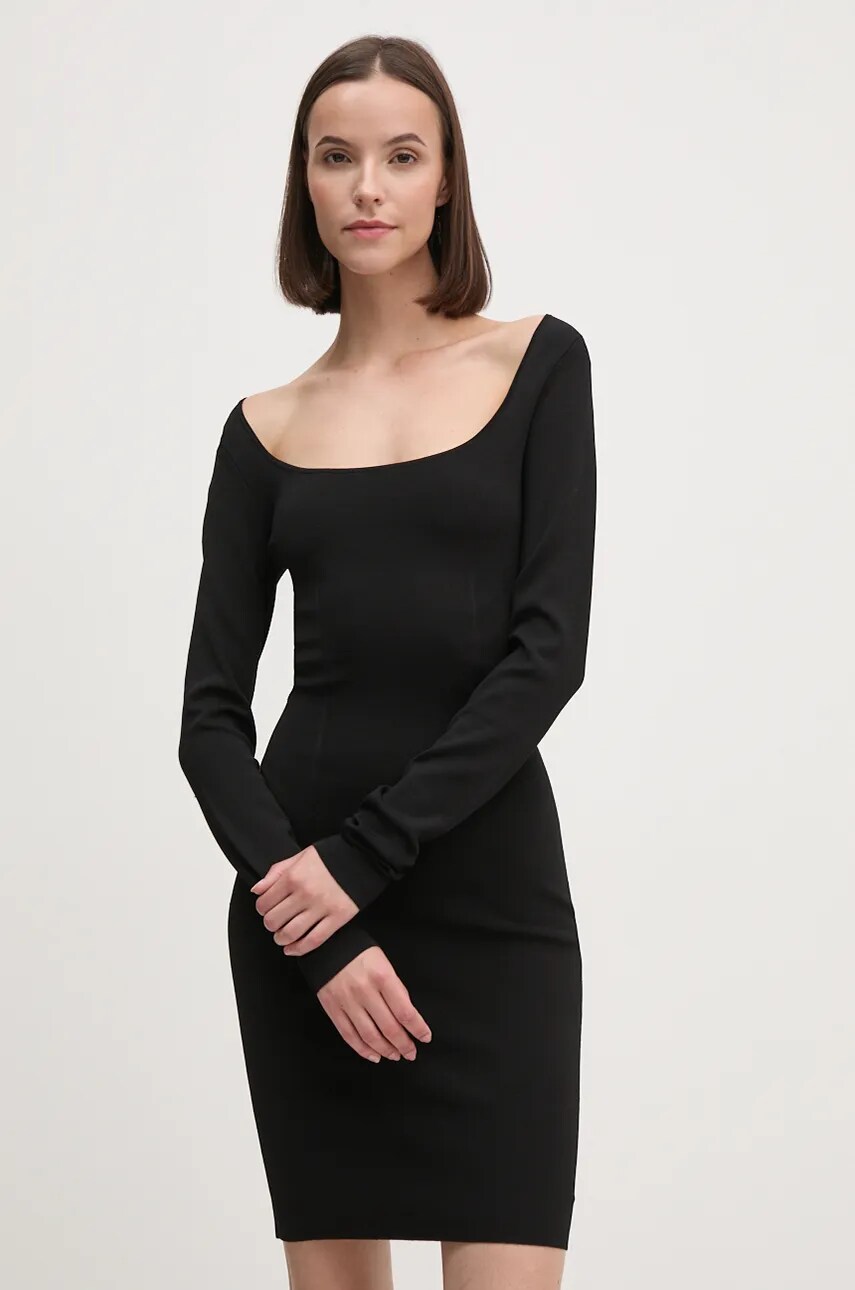 Levně Šaty Calvin Klein Jeans černá barva, mini, J20J224158