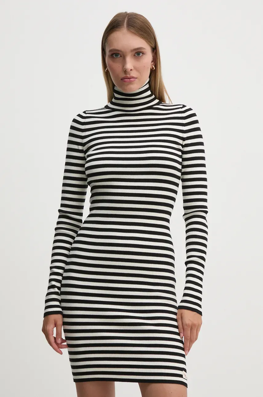 Платье Calvin Klein Jeans цвет белый mini облегающая Платье Calvin Klein Jeans цвет белый mini облегающая