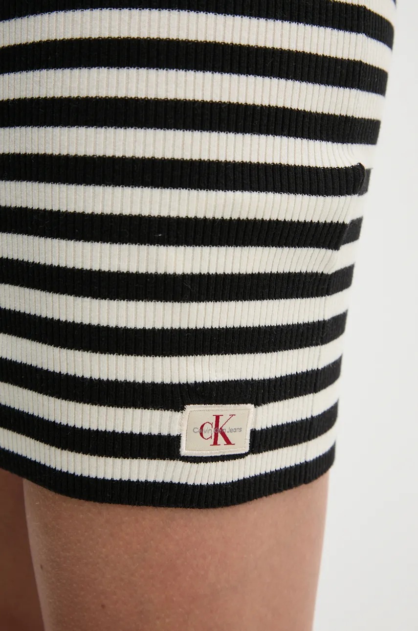 Сукня Calvin Klein Jeans колір білий mini облягаюча