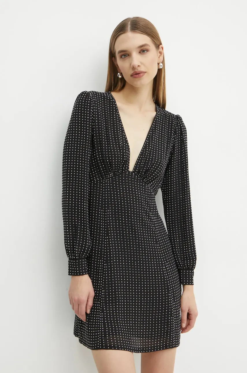 MICHAEL Michael Kors rochie culoarea negru, mini, evazată, MF481V47R3