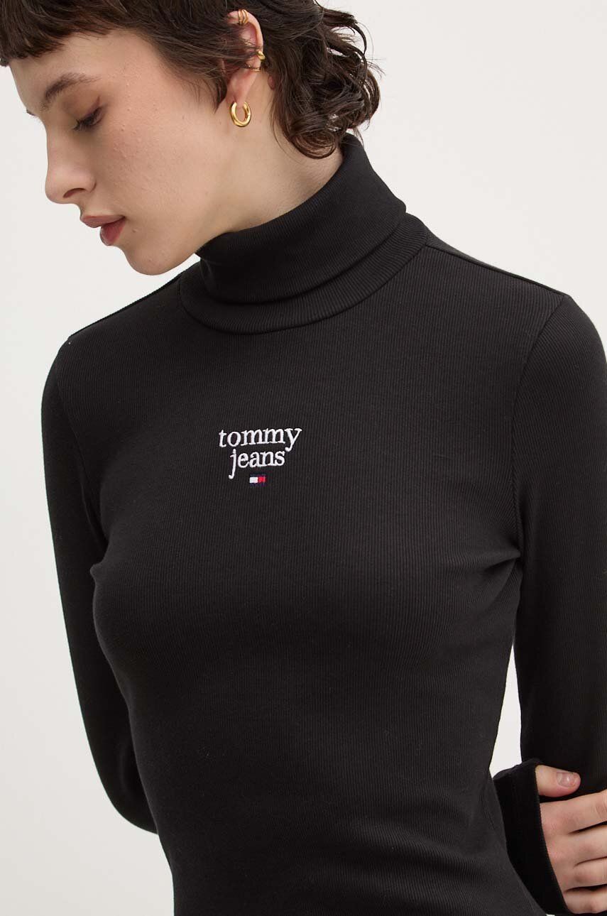 Сукня Tommy Jeans колір чорний mini облягаюча DW0DW19678