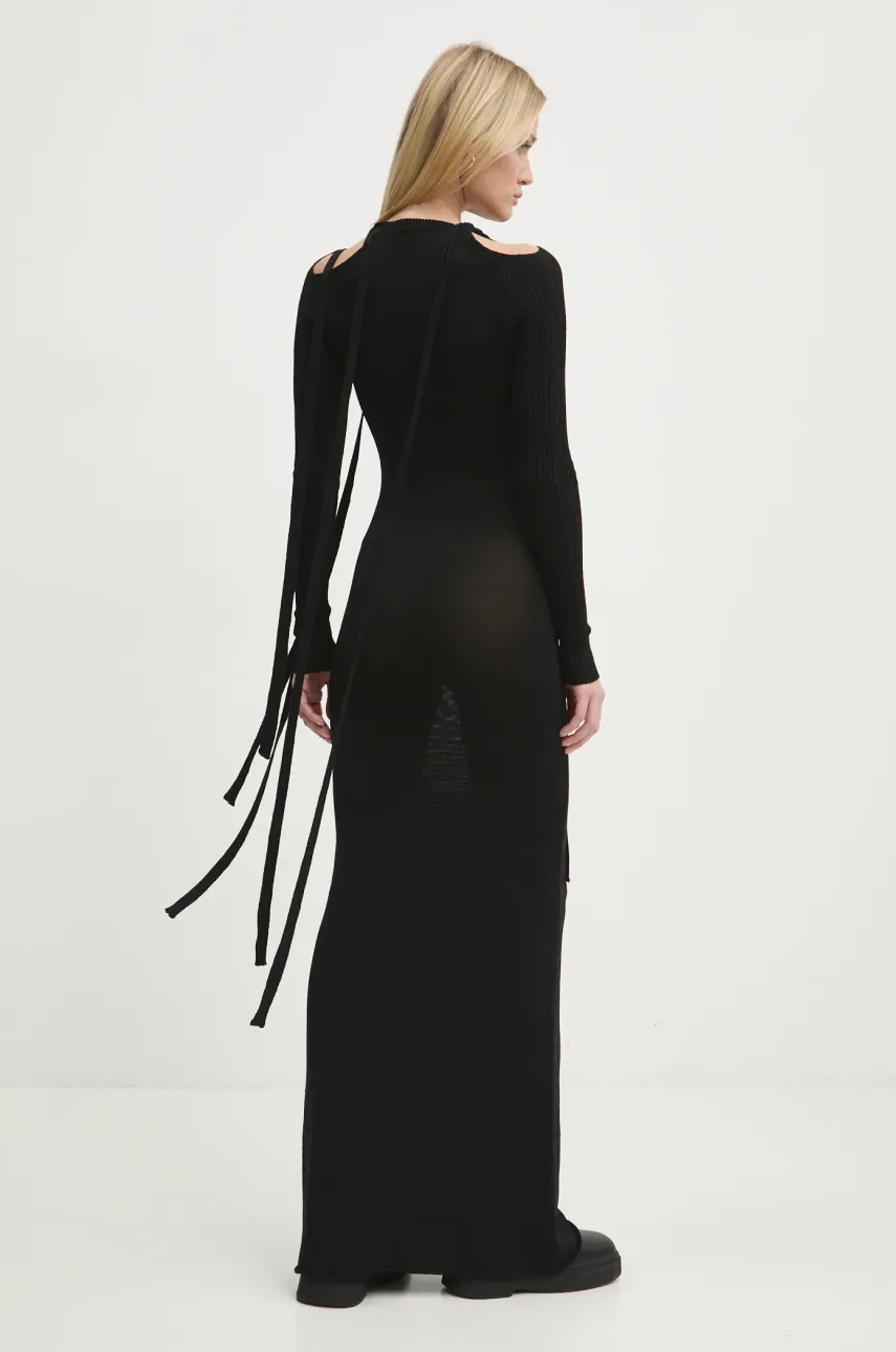 Šaty Y/Project MULTISCARF LONG SLEEVE KNIT DRESS