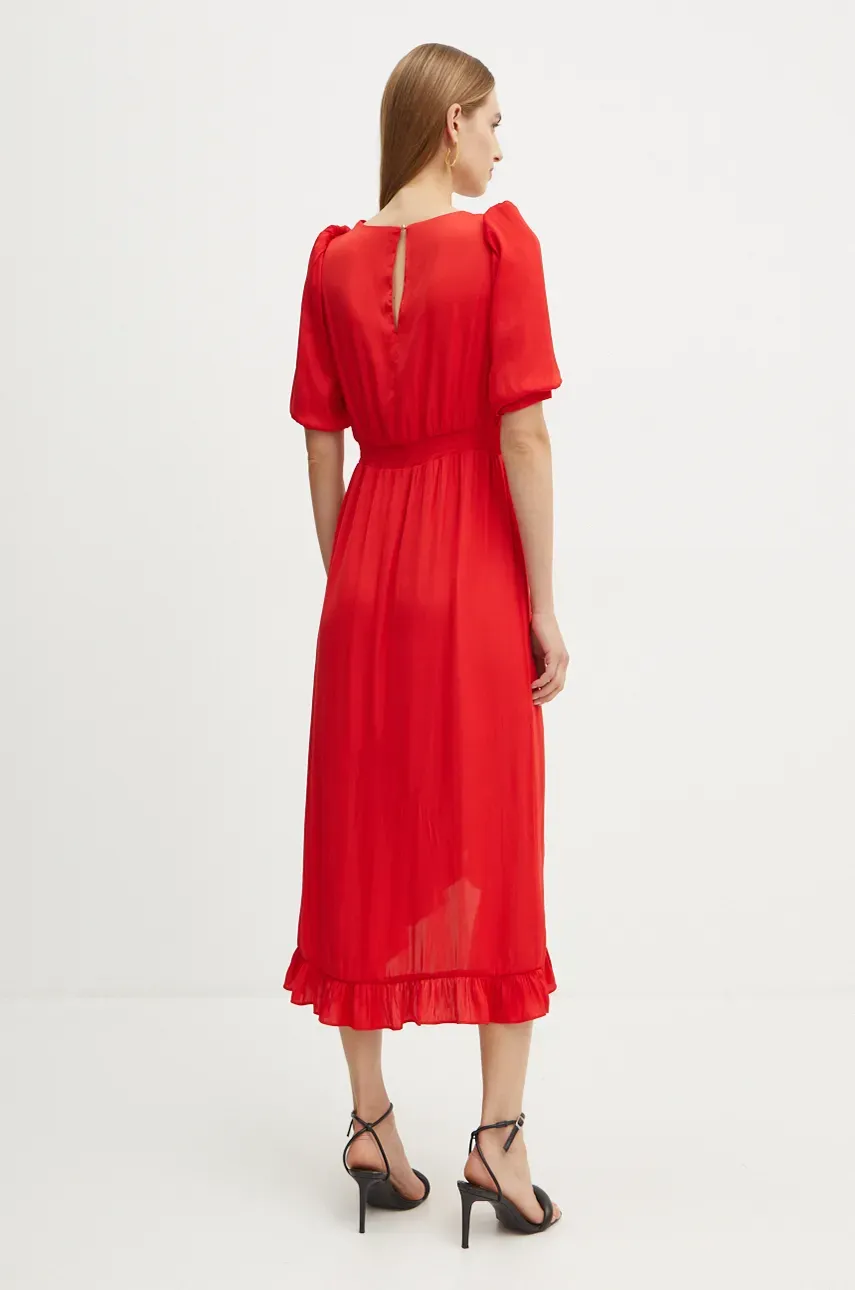 Платье Morgan RIALY цвет красный maxi расклешённое RIALY Платье Morgan RIALY цвет красный maxi расклешённое RIALY
