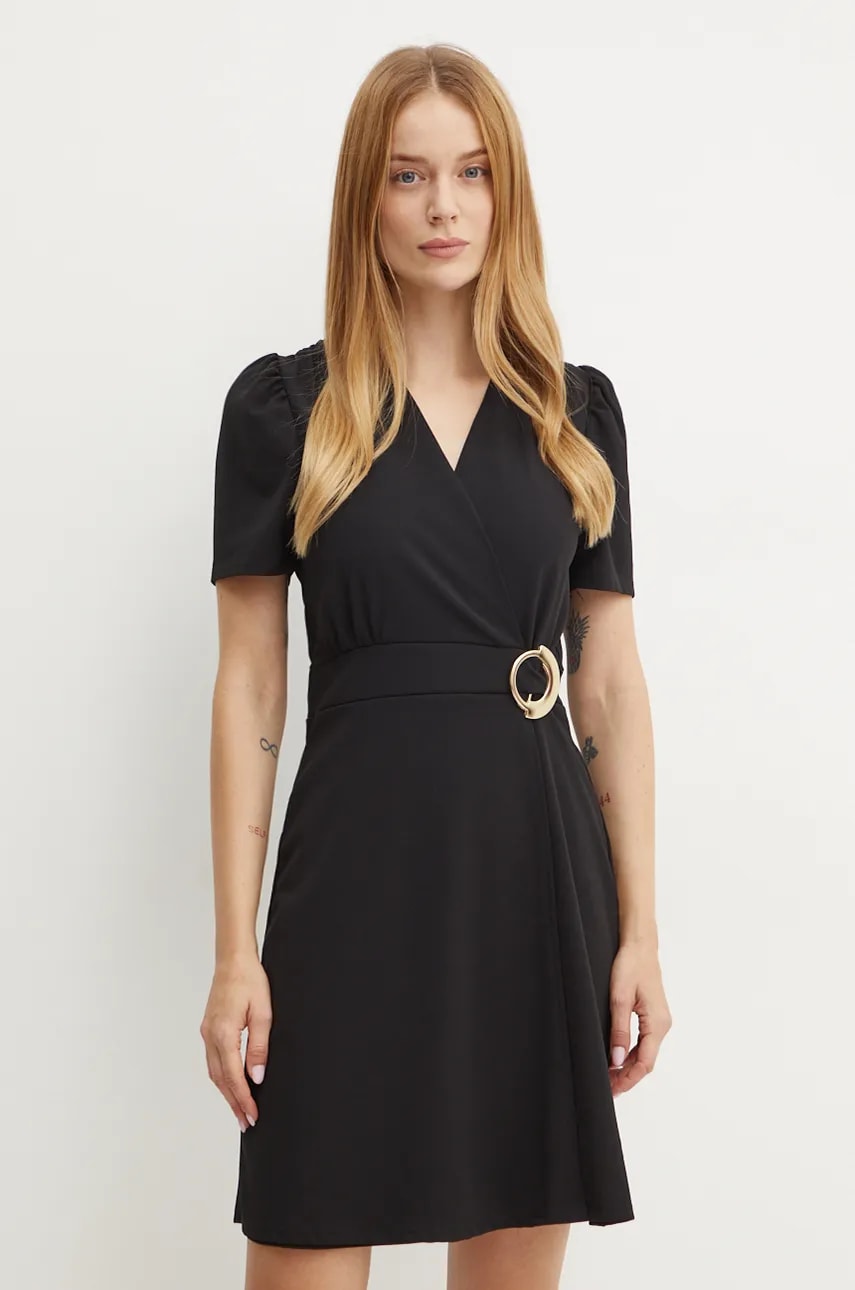Morgan rochie RSCUBA culoarea negru, mini, evazată, RSCUBA