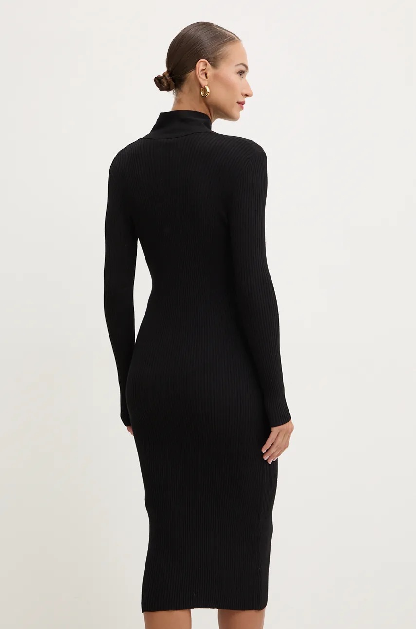 Φόρεμα Simona Corsellini χρώμα: μαύρο, A24CPABE03 φωτογραφία