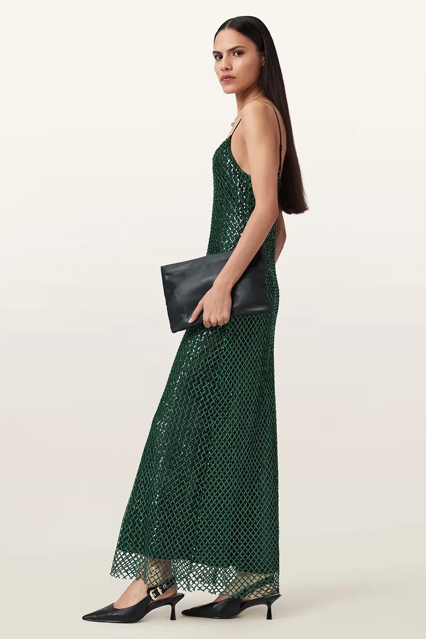 Сукня AllSaints CHANTELLE колір чорний  W062DB