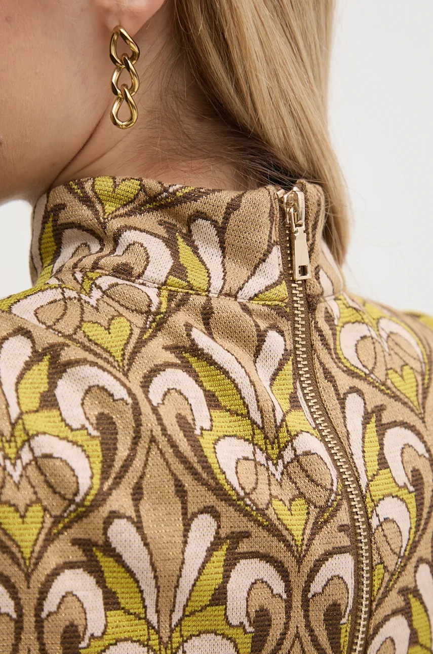 Φόρεμα Gaudi χρώμα: μπεζ, 421FD14001 φωτογραφία