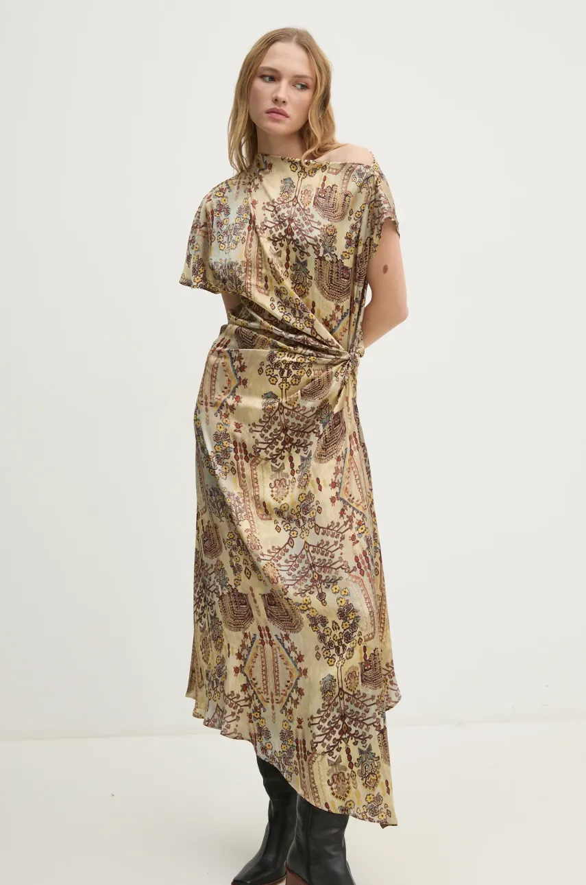 Hoss Intropia rochie culoarea bej, maxi, dreaptă, 8228033