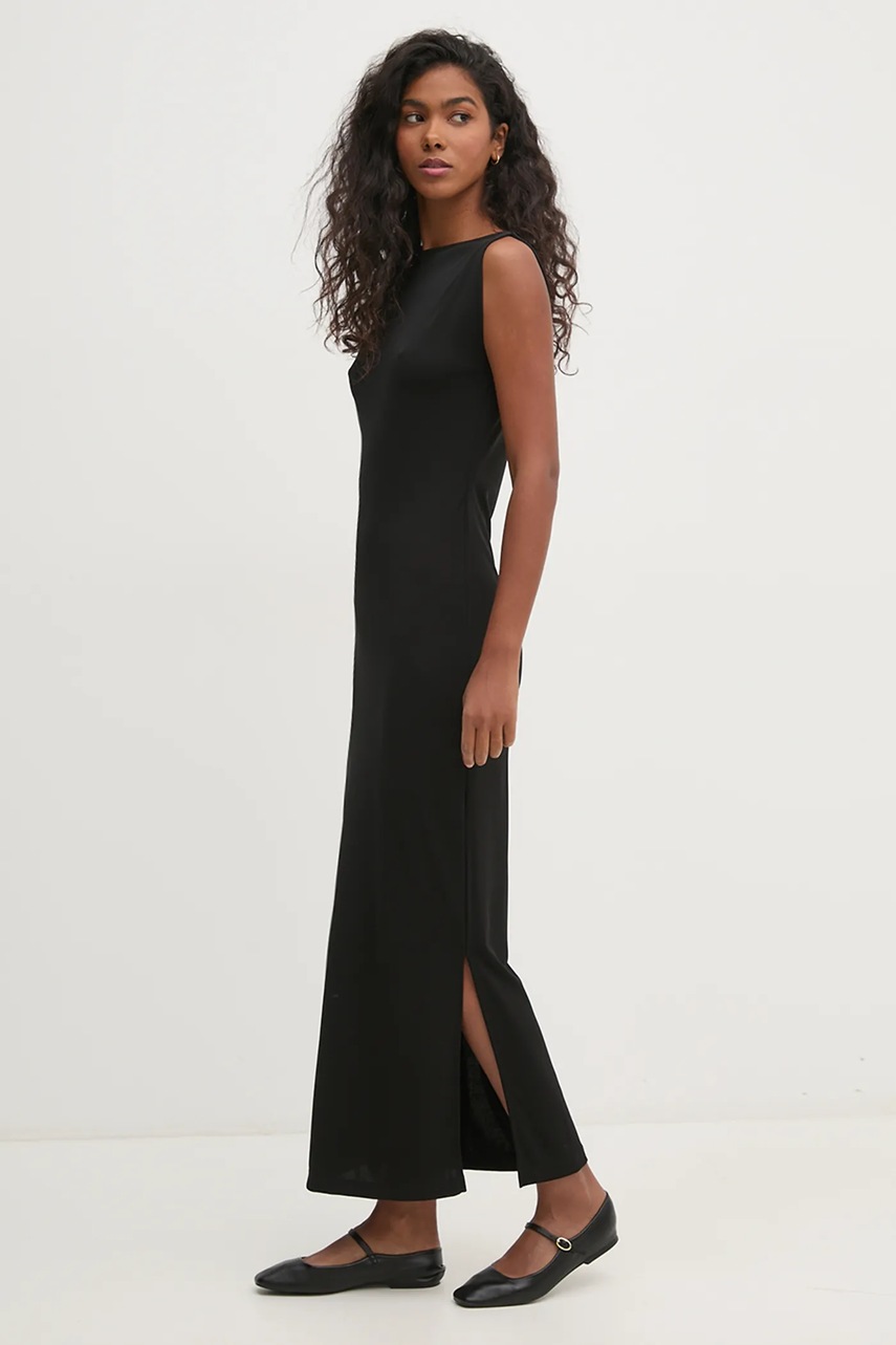 Платье Pedro del Hierro цвет чёрный maxi облегающее 6198622