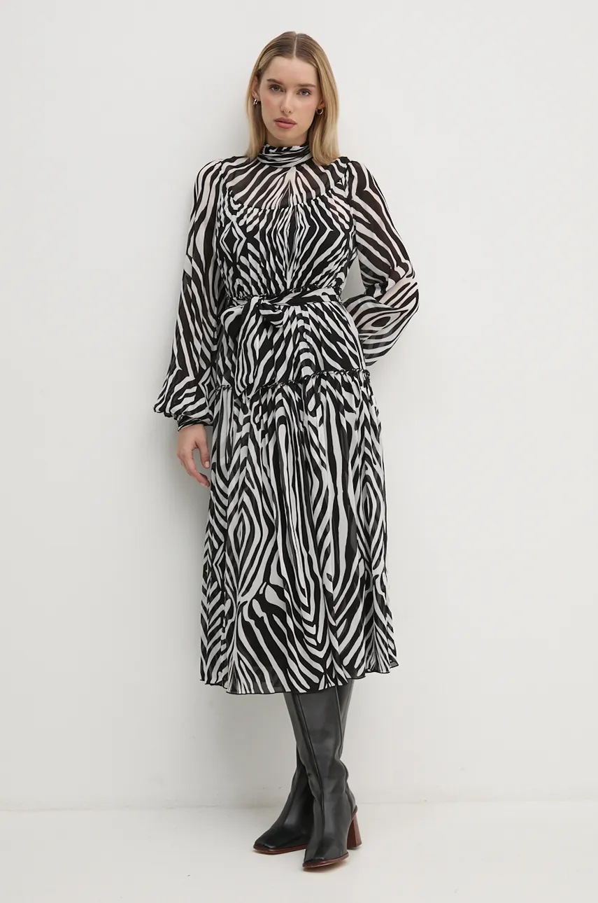 Φόρεμα DIANE VON FURSTENBERG χρώμα: μαύρο, DVFDL3S002 φωτογραφία