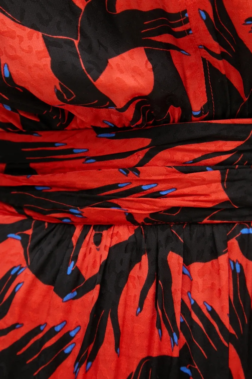 Φόρεμα DIANE VON FURSTENBERG χρώμα: κόκκινο, DVFDL3S054 φωτογραφία