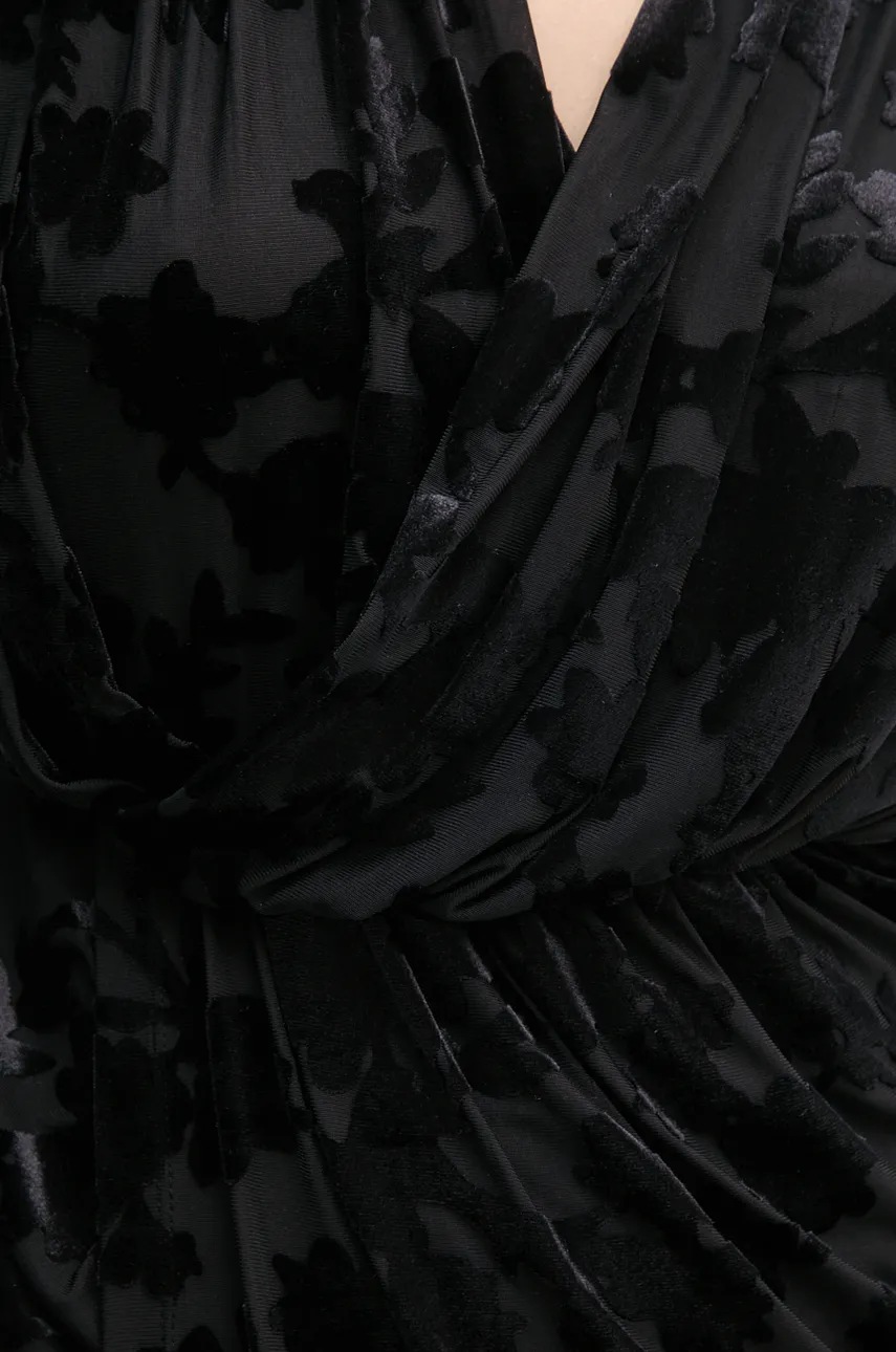 Φόρεμα DIANE VON FURSTENBERG χρώμα: μαύρο, DVFDW3S011 φωτογραφία