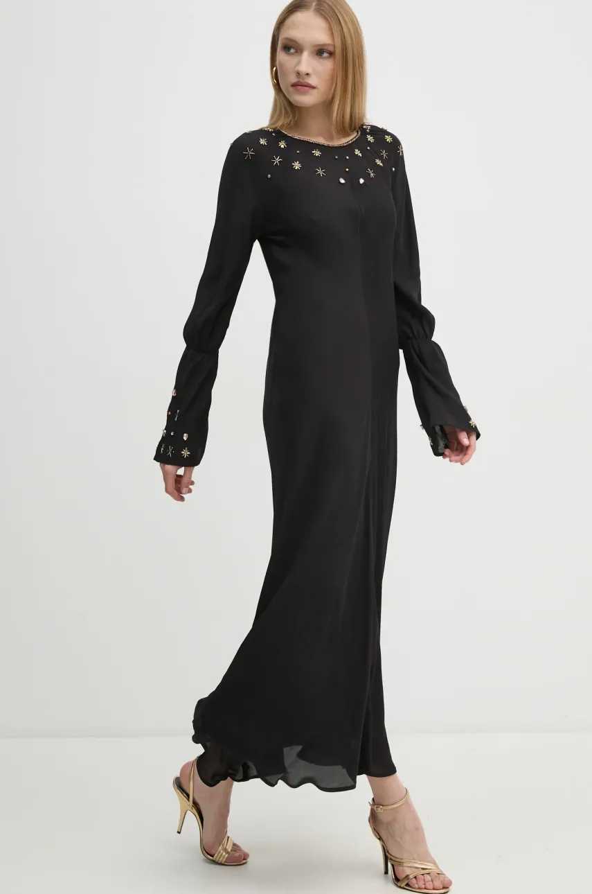 Платье Forte Forte цвет чёрный maxi расклешённое 13285_my dress Платье Forte Forte цвет чёрный maxi расклешённое 13285_my dress