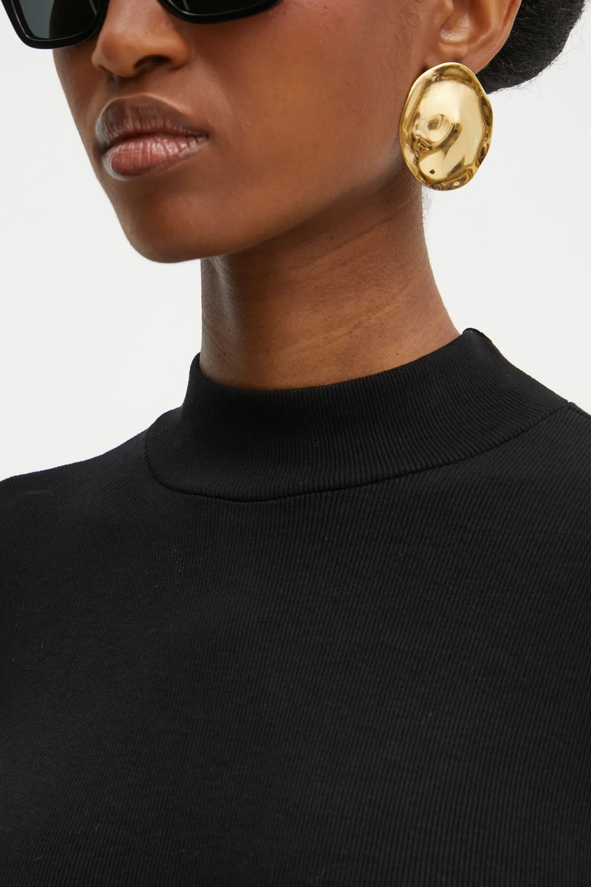 Сукня La Mania FALLON колір чорний maxi облягаюча FALLON