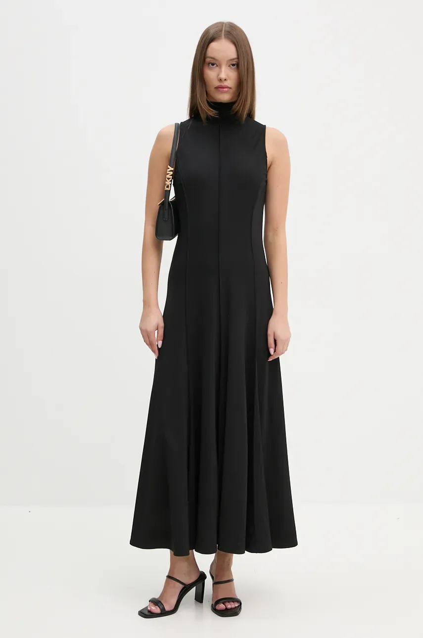 Платье Sandro Ferrone цвет чёрный maxi расклешённое SFS23YBEBOTTONE Платье Sandro Ferrone цвет чёрный maxi расклешённое SFS23YBEBOTTONE