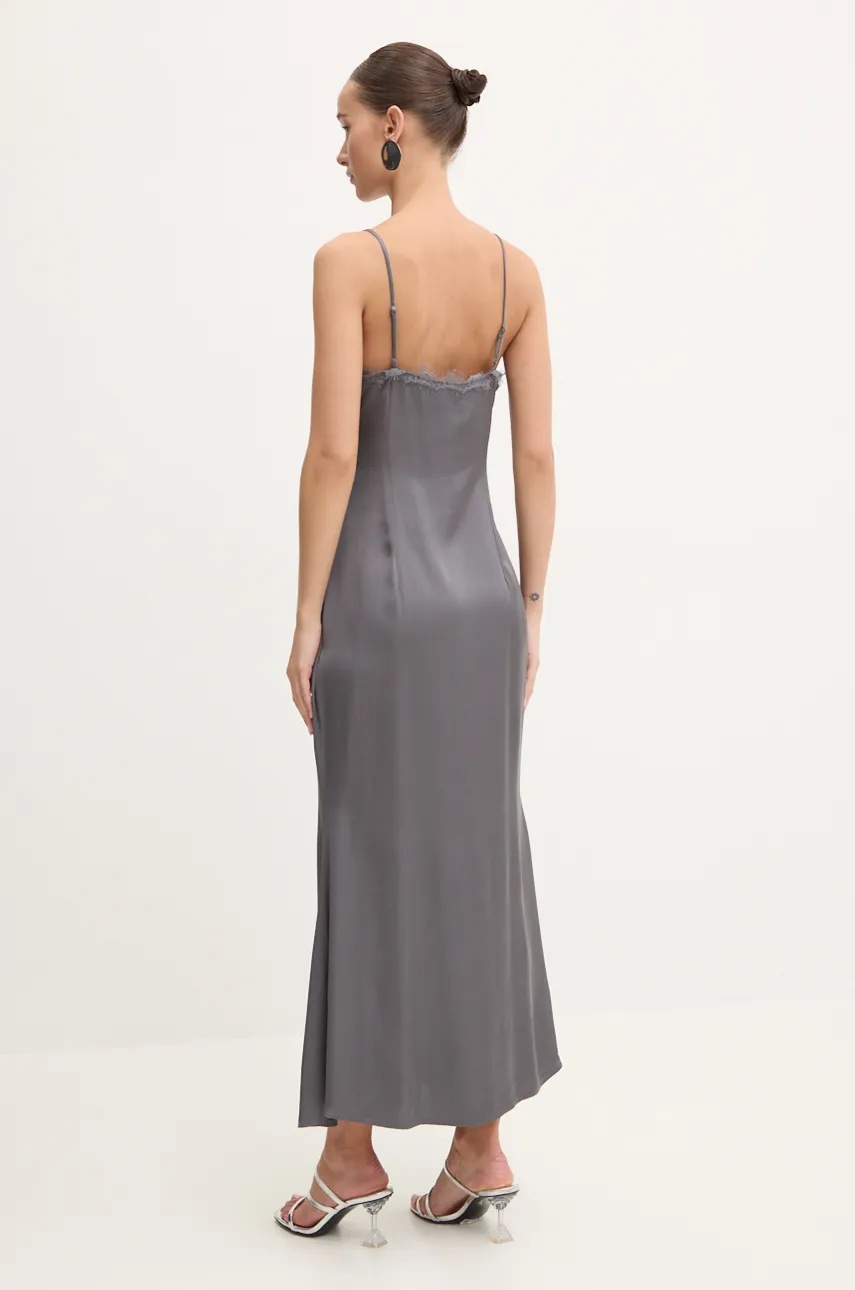 Φόρεμα Never Fully Dressed Reha χρώμα: γκρι, NFDDR1612 φωτογραφία