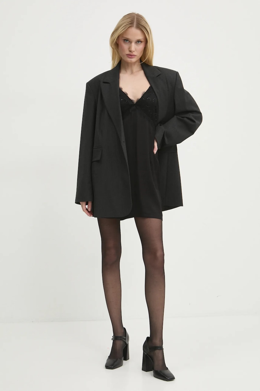 Платье Never Fully Dressed Reha Dress цвет чёрный mini расклешённое NFDDR1682 Платье Never Fully Dressed Reha Dress цвет чёрный mini расклешённое NFDDR1682