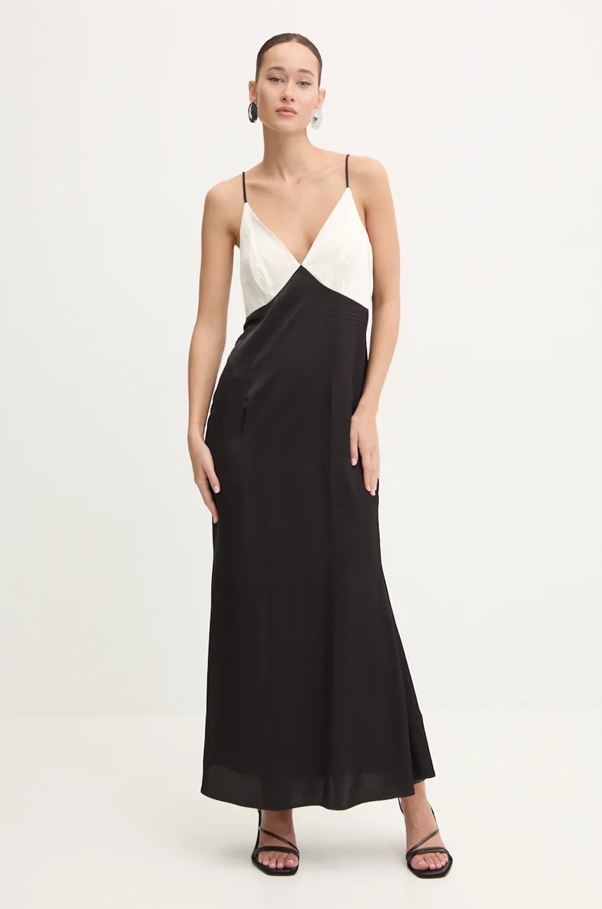 Never Fully Dressed rochie Rha culoarea negru, maxi, evazati, NFDDR1613 Never Fully Dressed rochie Rha culoarea negru, maxi, evazati, NFDDR1613