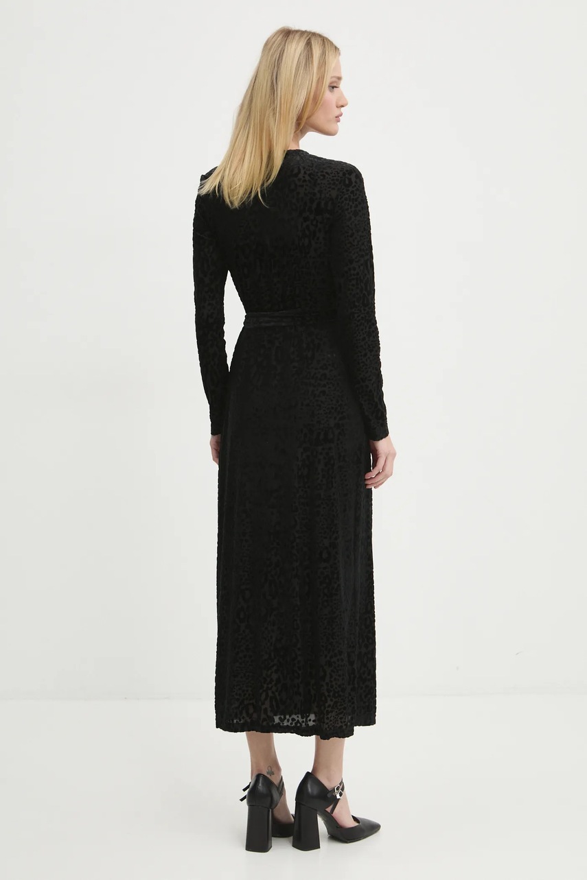 Φόρεμα Never Fully Dressed Willow Wrap Dress χρώμα: μαύρο, NFDDR1685 φωτογραφία