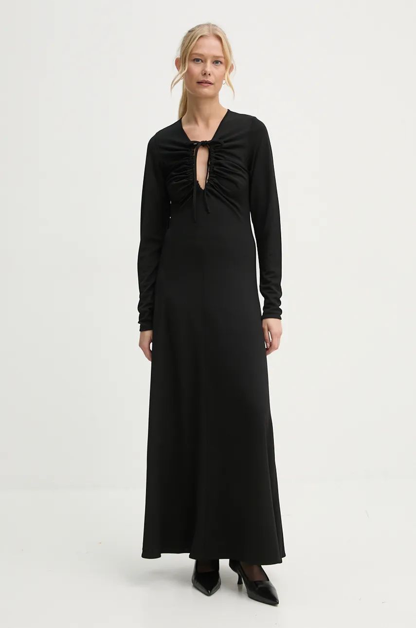 By Malene Birger rochie DEIJA culoarea negru, maxi, evazati, Q71583018